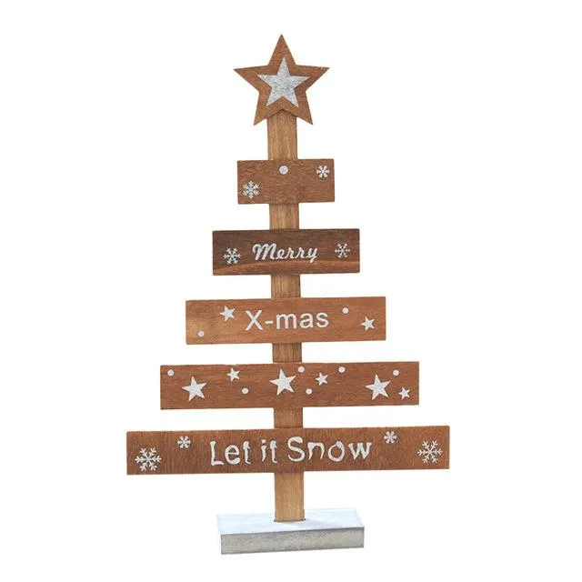 sparklingselections Necklaces Merry Christmas Bedroom Wooden Tree