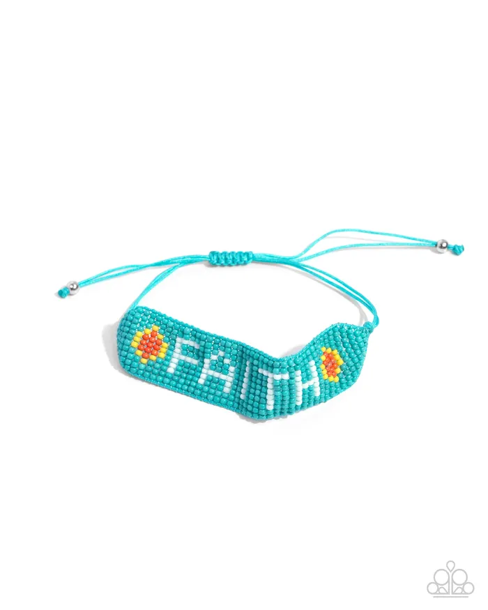 Bracelets Paparazzi Accessories Faithful Foundation Blue Bracelet Jewelry by Bretta