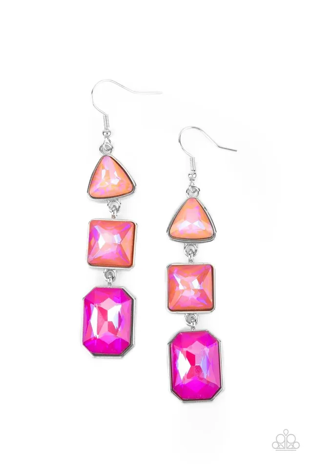 Cosmic Culture Pink Earrings Jewelry by Bretta Paparazzi Accessories Earrings