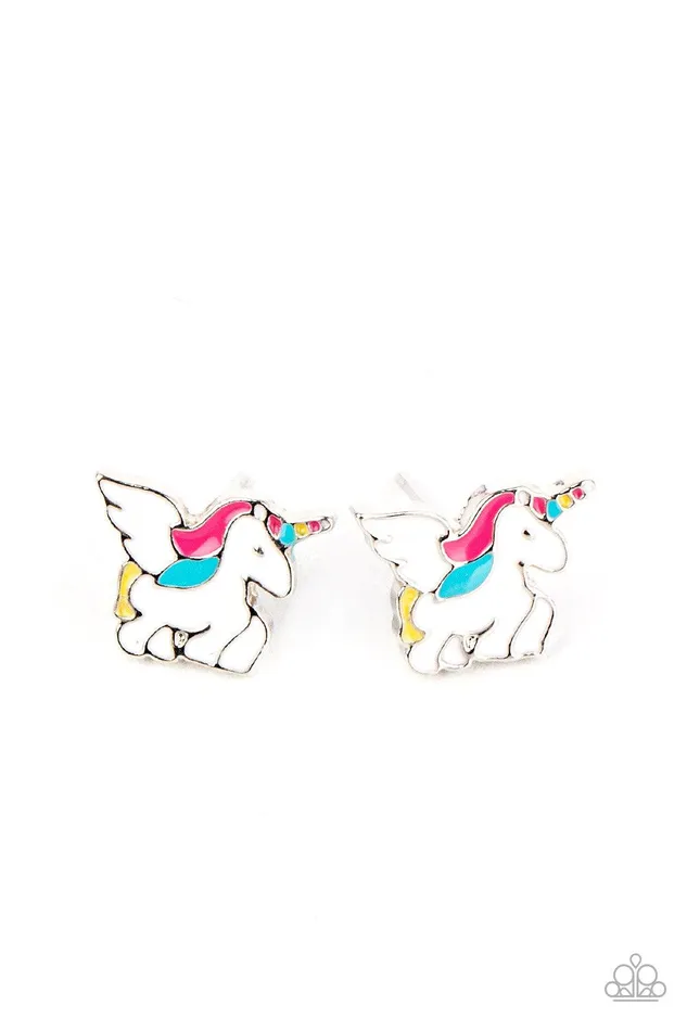 Earrings Paparazzi Accessories Starlet Shimmer Unicorn Post Earrings Jewelry by Bretta
