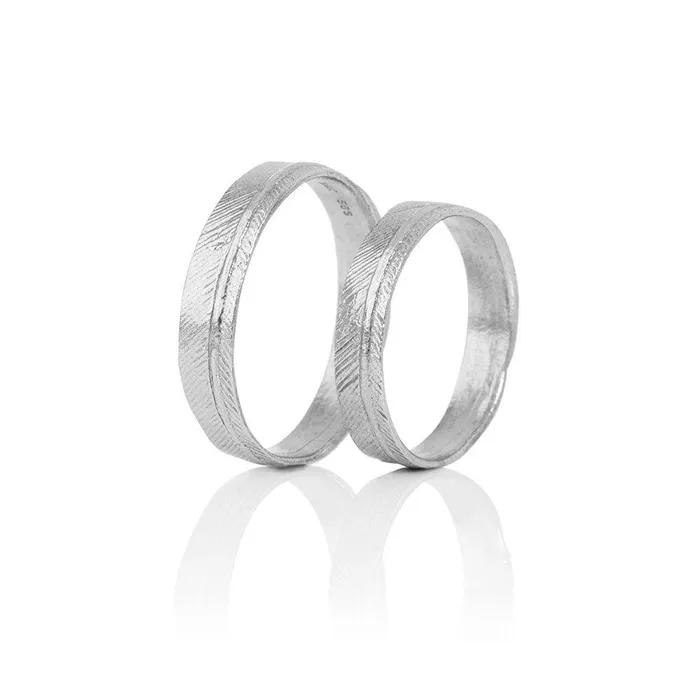 Mens wedding ring SWAN AURUM by Gubjrg Rings