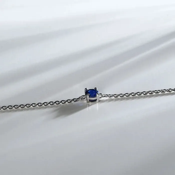 Morellato Bracelets Womens silver bracelet with rhodium plating and blue zirconia Morellato Treasures