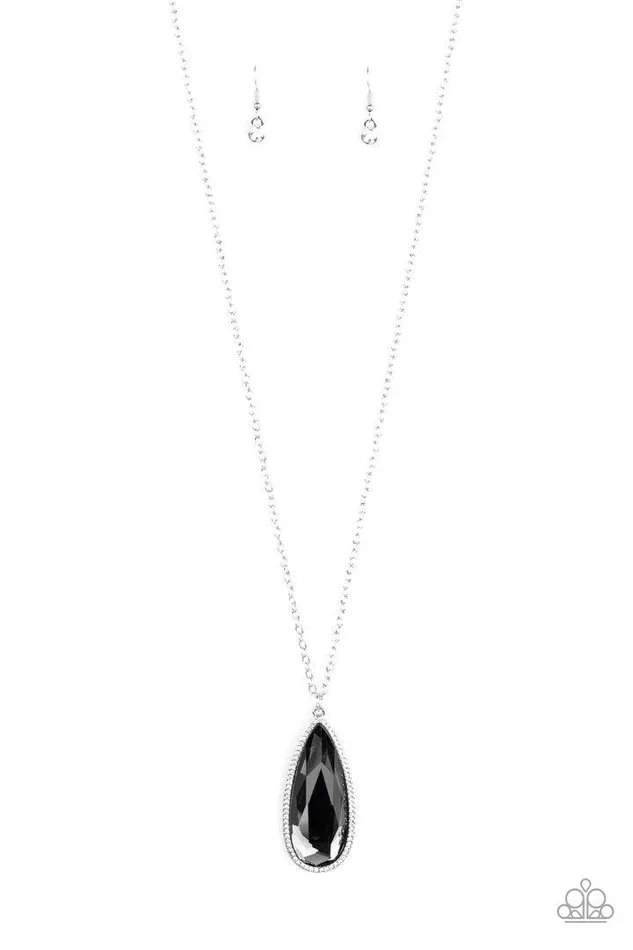 Necklaces Paparazzi Accessories Watch Out For REIGN Silver Necklace Jewelry by Bretta