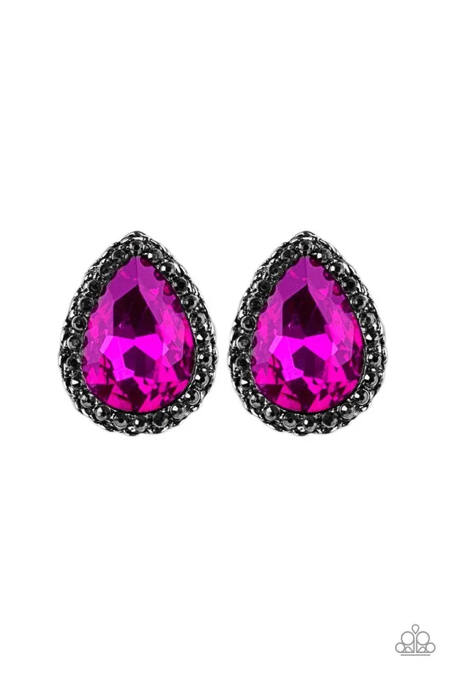 Paparazzi Accessories Earrings Dare To Shine Pink Earrings Jewelry by Bretta
