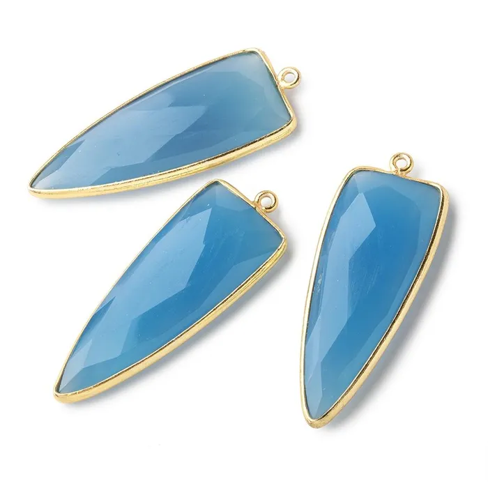 Rings Beadsofcambaycom 42x16mm Vermeil Bezel Tropical Blue Chalcedony Point 1 ring Pendant 1 piece Rings Beadsofcambaycom 42x16mm Vermeil Bezel Tropical Blue Chalcedony Point 1 ring Pendant 1 piece
