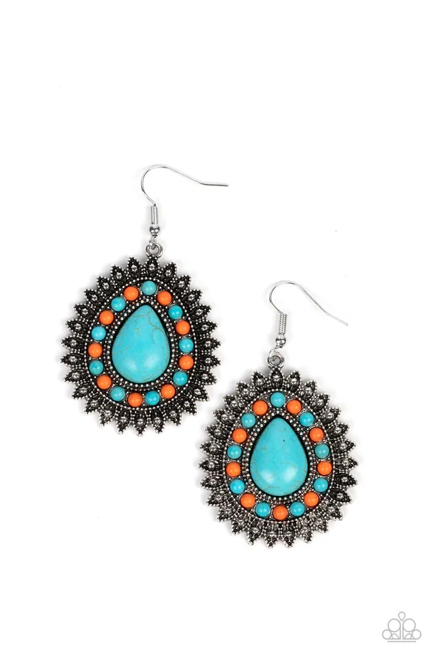Sagebrush Sabbatical Blue Earrings Jewelry by Bretta Paparazzi Accessories Earrings