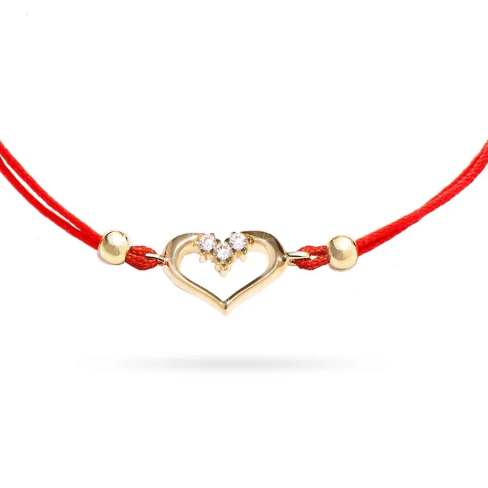 Senso Gold Bracelets BRACELET with red thread and gold charm Pure Love Senso Gold