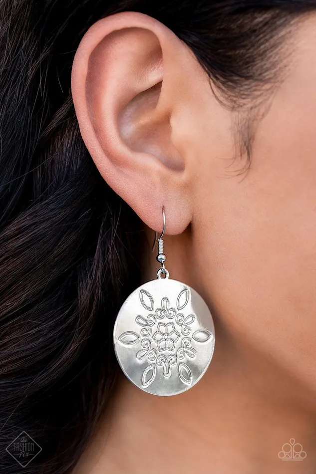 Tidal Taste Silver Earrings Jewelry by Bretta Paparazzi Accessories Earrings
